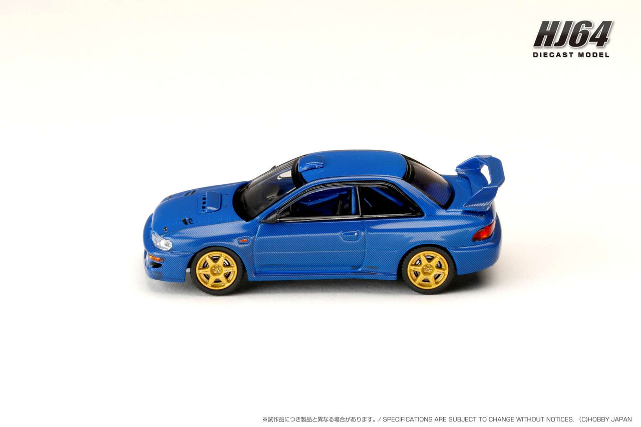 PRE-ORDER Hobby Japan 1:64 SUBARU IMPREZA 22B STi Version GC8 Rally Base BLUE