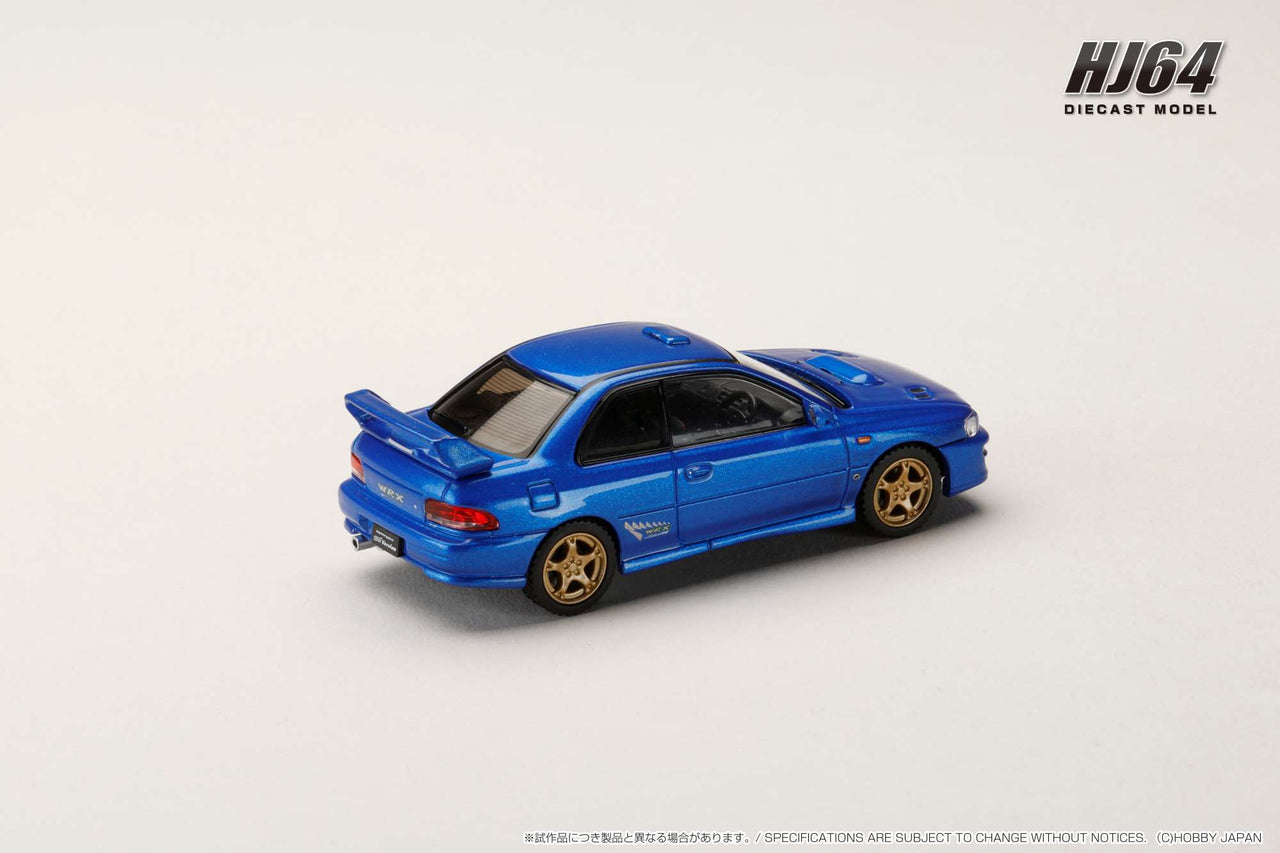 PRE-ORDER Hobby Japan 1:64 SUBARU Impreza PURE SPORTS COUPE WRX type R STi Version V Limited, Sonic Blue Mica