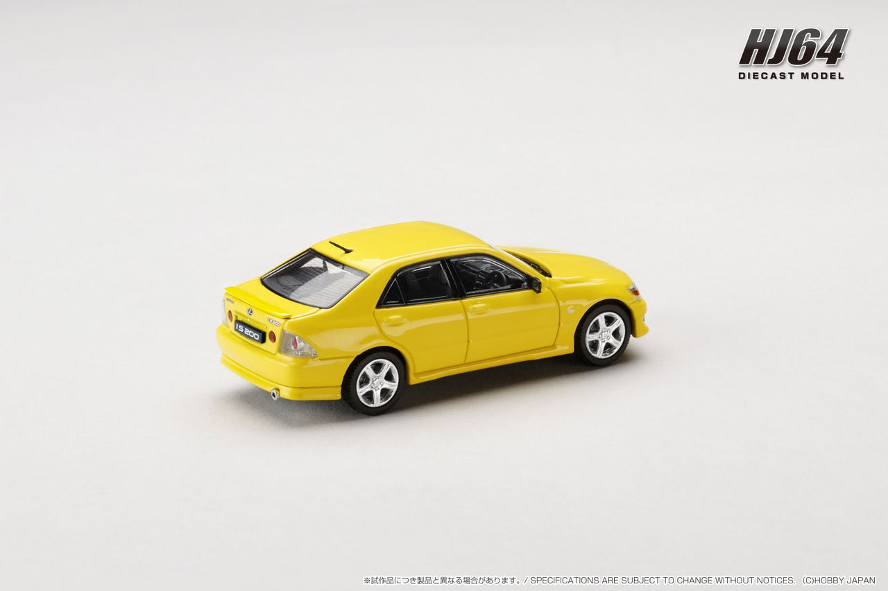 PRE-ORDER Hobby Japan 1:64 Toyota ALTEZZA RS200 E10 1998 SUPER BRIGHT YELLOW