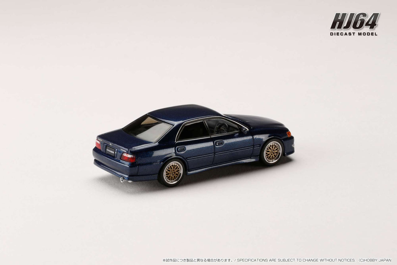 PRE-ORDER Hobby Japan 1:64 Toyota CHASER TOURER V JZX100 1998 DARK BLUE MICA