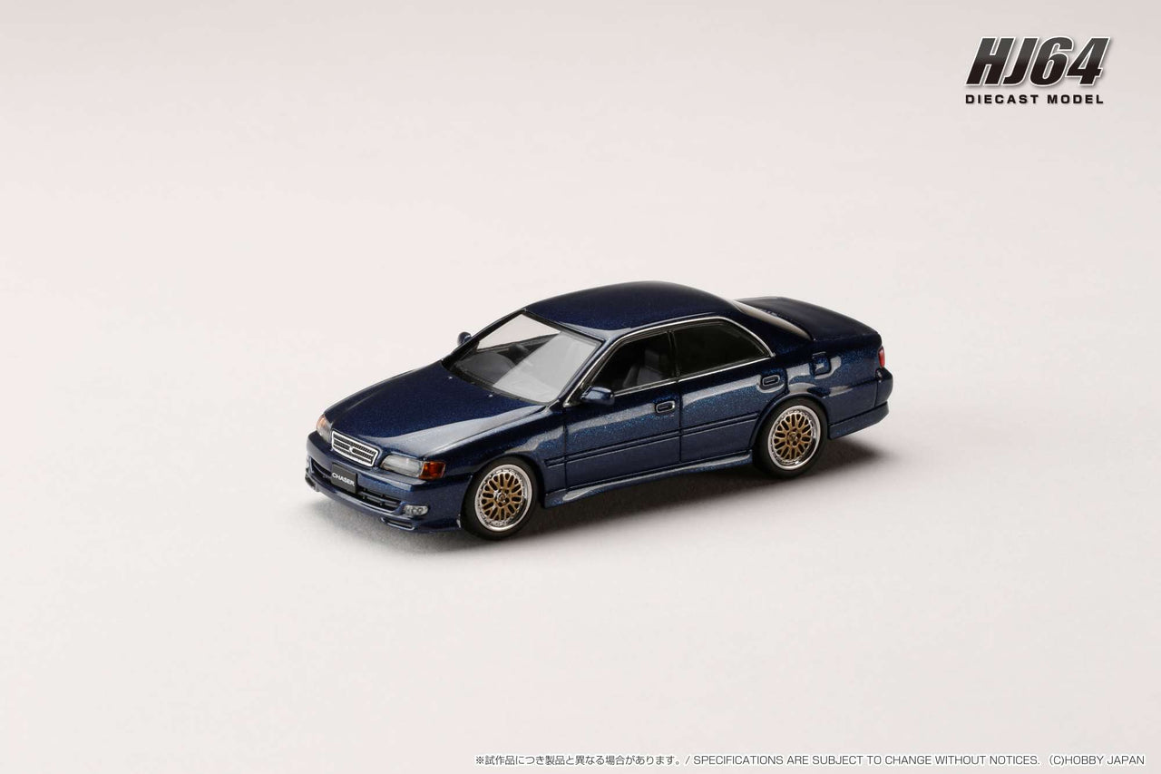 PRE-ORDER Hobby Japan 1:64 Toyota CHASER TOURER V JZX100 1998 DARK BLUE MICA