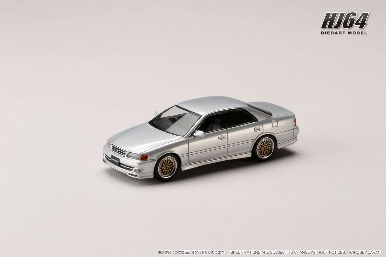 PRE-ORDER Hobby Japan 1:64 Toyota CHASER TOURER V JZX100 1998 SILVER METALLIC