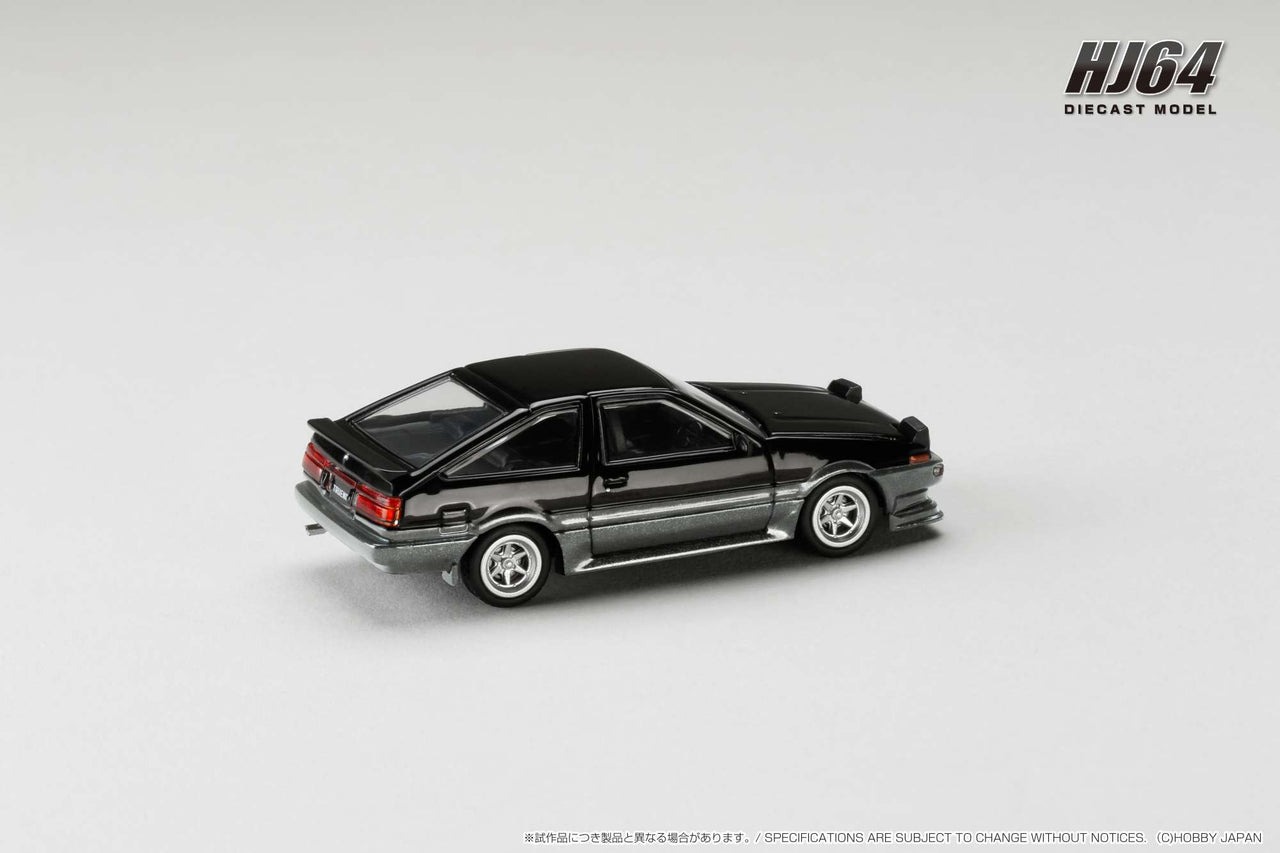 PRE-ORDER Hobby Japan 1:64 Toyota Sprinter Trueno JDM Style BLACK / GRAY