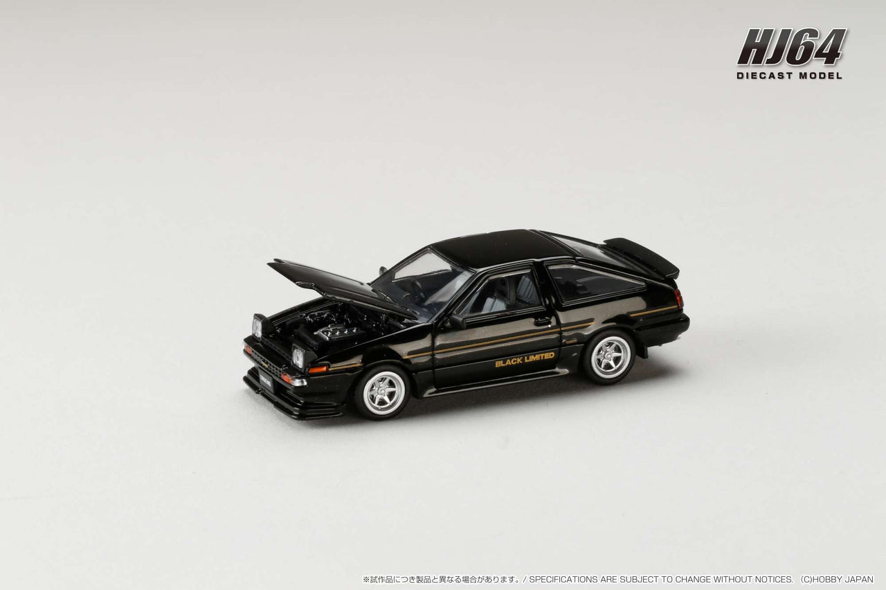 PRE-ORDER Hobby Japan 1:64 Toyota Sprinter Trueno GT APEX AE86 BLACK LIMITED JDM Style