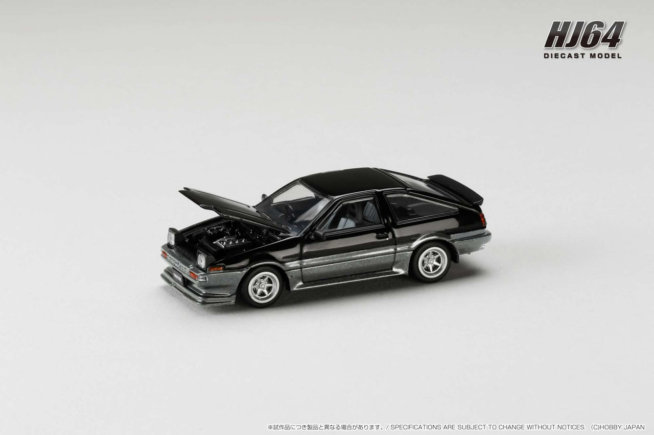 PRE-ORDER Hobby Japan 1:64 Toyota Sprinter Trueno JDM Style BLACK / GRAY