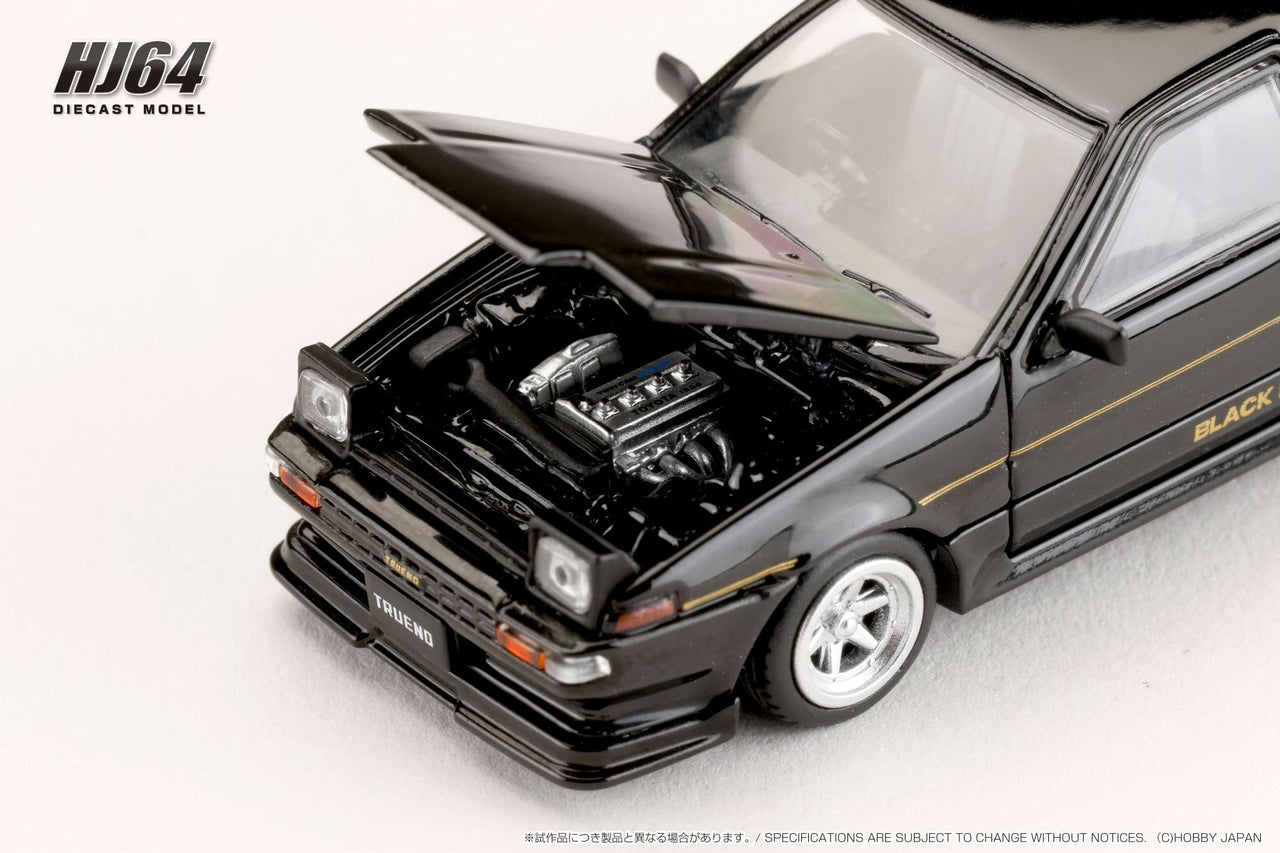 PRE-ORDER Hobby Japan 1:64 Toyota Sprinter Trueno GT APEX AE86 BLACK LIMITED JDM Style