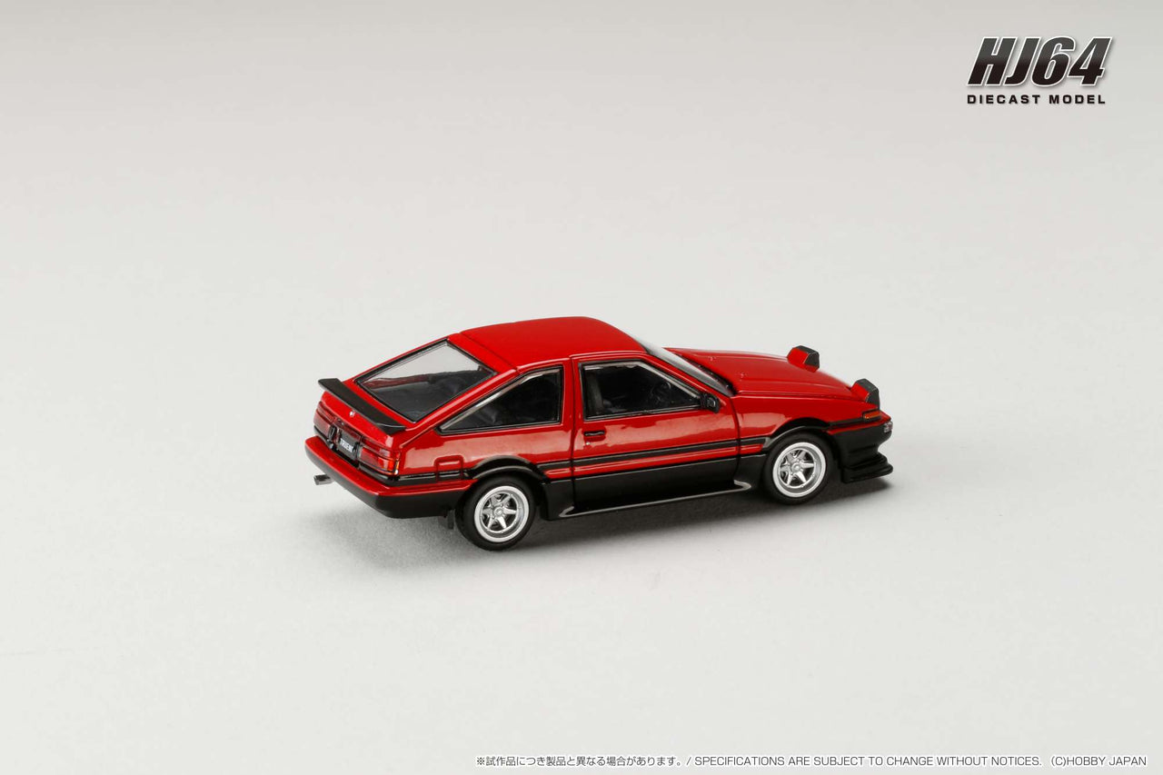 PRE-ORDER Hobby Japan 1:64 Toyota Sprinter Trueno JDM Style, RED / BLACK