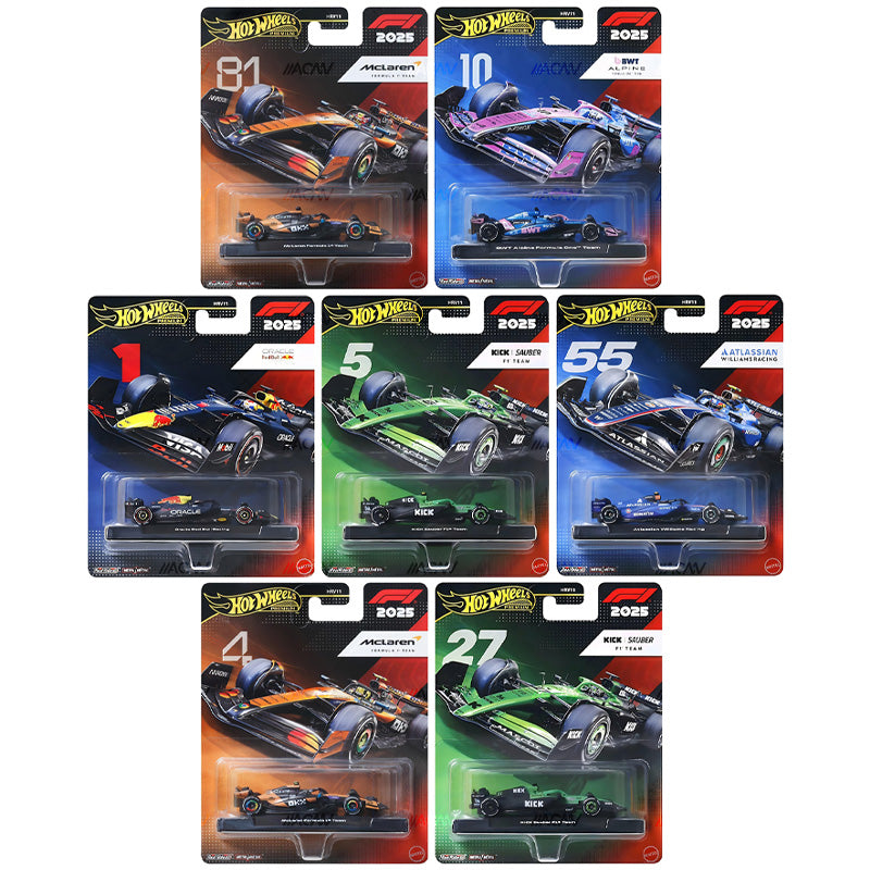 PRE-ORDER Hot Wheels 1:64 F1 Racing Premium K Assortment CASE OF 8