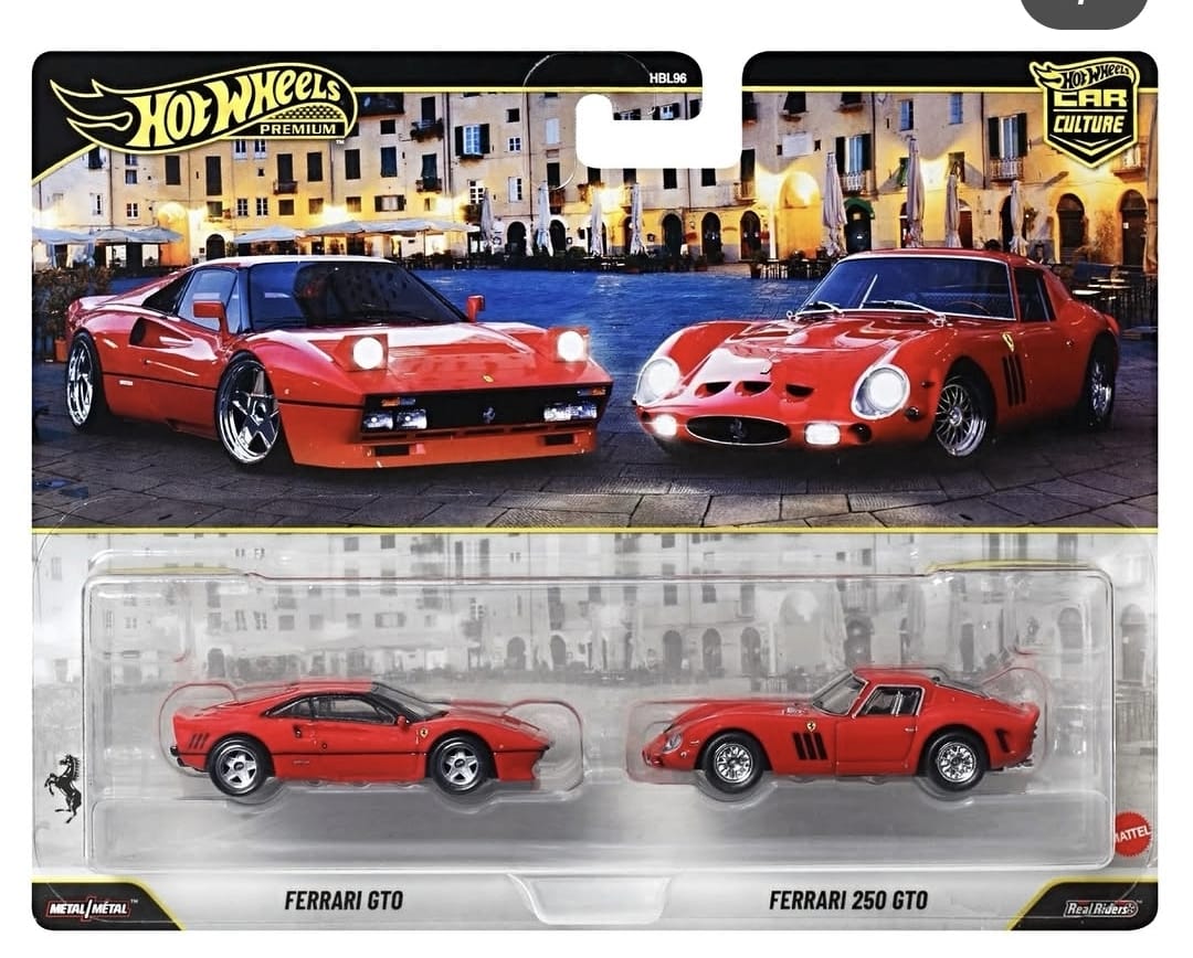 PRE-ORDER Hot Wheels 1:64 Premium Car Culture 2027 2 Pack Ferrari GTO