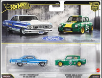 Thumbnail for PRE-ORDER Hot Wheels 1:64 Premium Car Culture 2 Pack 64 Galaxie 500 / 67 Ford Anglia