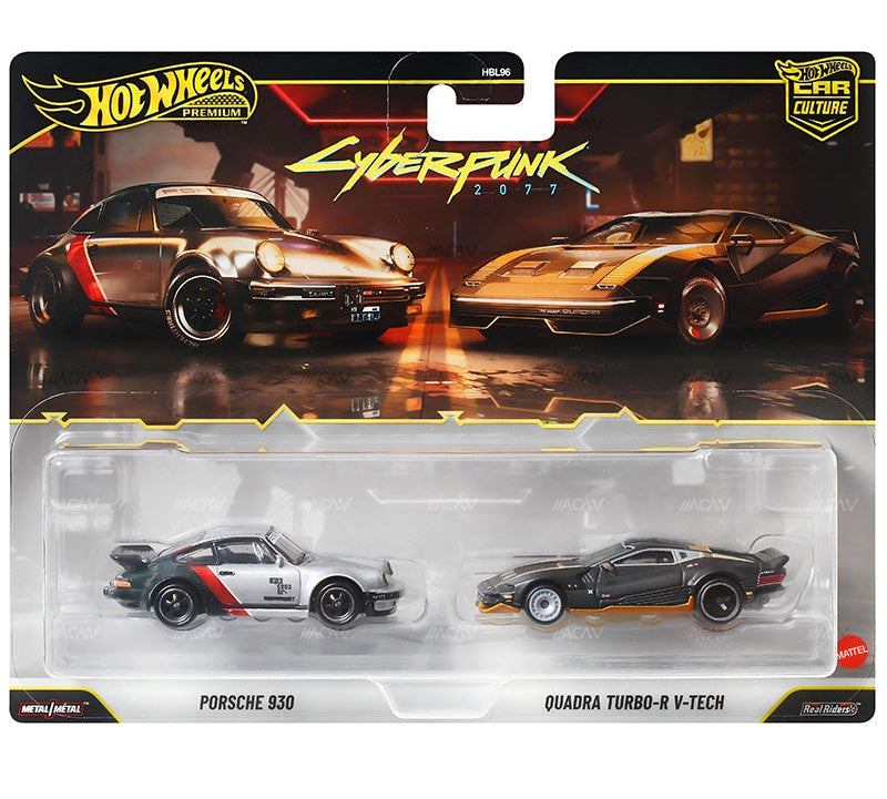 PRE-ORDER Hot Wheels 1:64 Premium Car Culture 2027 2 Pack Quadra Turbo-R V-Tech/Porsche 930