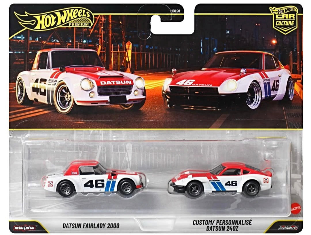 PRE-ORDER Hot Wheels 1:64 Premium Car Culture 2027 2 Pack Datsun