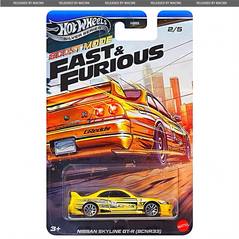PRE-ORDER Hot Wheels 1:64 Silver Series Fast & Furious Boost Mode Complete Set 1-5