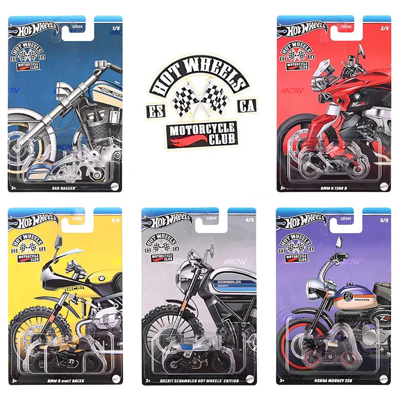 PRE-ORDER Hot Wheels 1:64 Themed Asst 2024 Motorcycle Club GDG44-H Complete Set 1-5