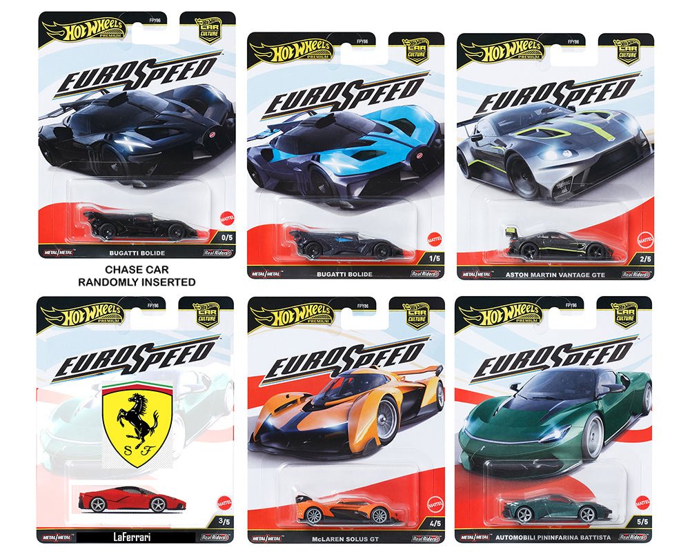 PRE-ORDER Hot Wheels Premium 1:64 Car Culture 2025 Euro Speed Sealed Case