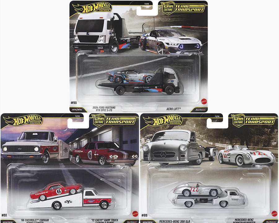 Hot Wheels Premium 1:64 Car Culture Team Transport 2025 MIX K SET