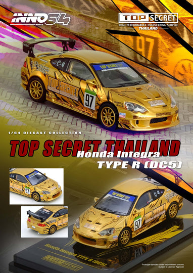 INNO64 1:64 Honda INTEGRA Type R (DC5) TOP SECRET Thailand Honda
