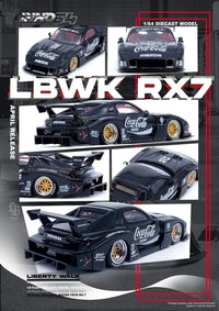 Thumbnail for PRE-ORDER INNO64 1:64 LB-Super Silhouette Mazda FD3S RX-7 Black
