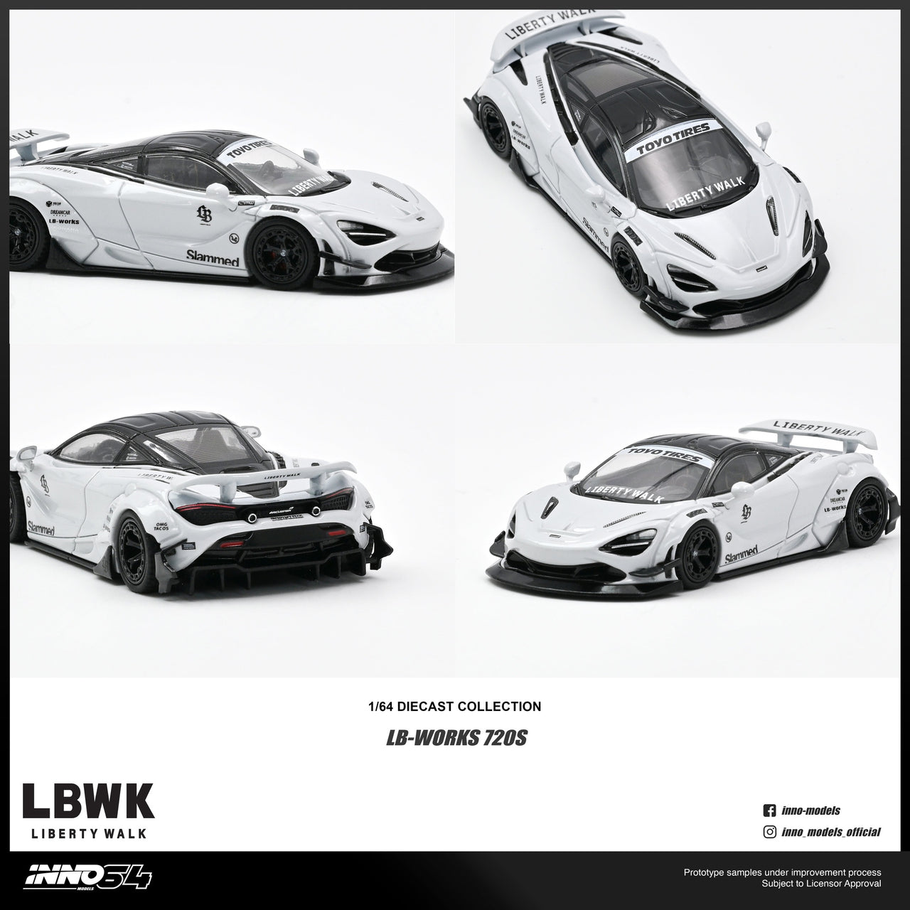 PRE-ORDER INNO64 1:64 LIBERTY WALK MCLAREN 720S