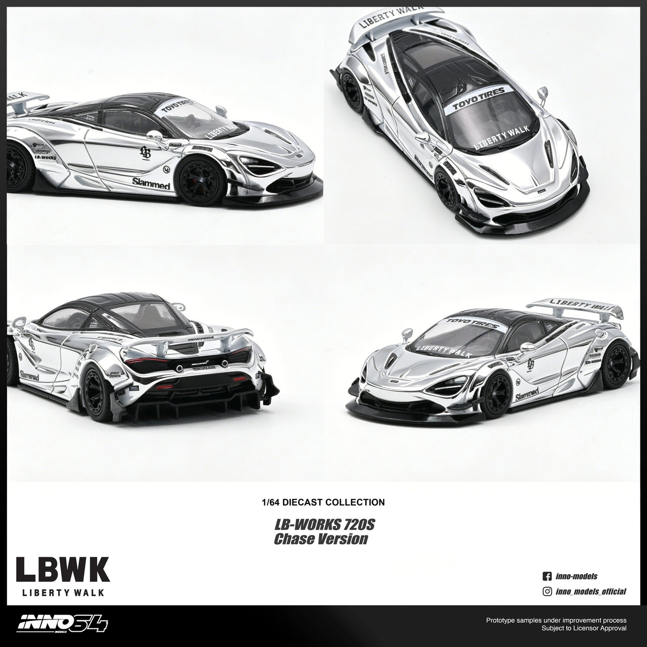 PRE-ORDER INNO64 1:64 LIBERTY WALK MCLAREN 720S