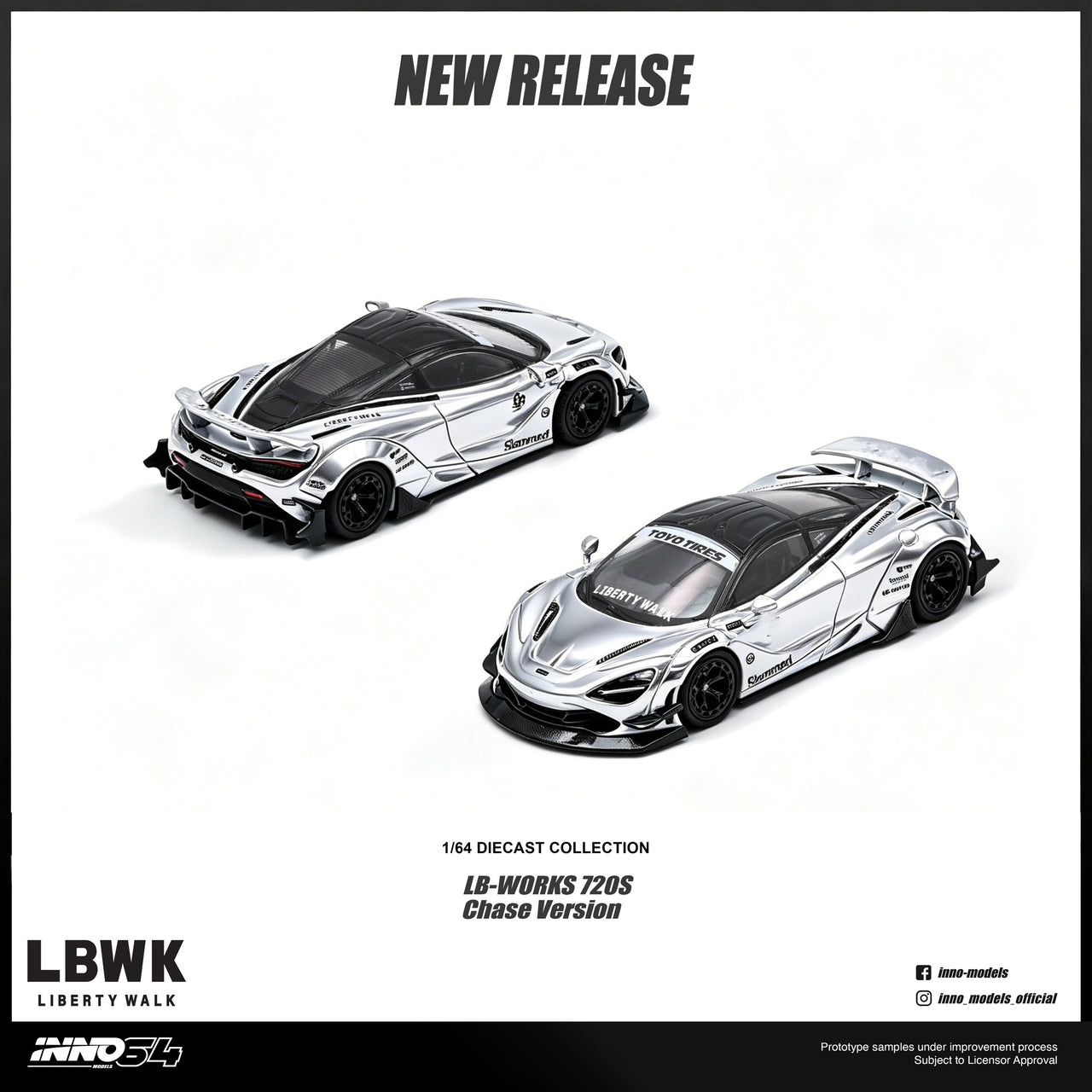 PRE-ORDER INNO64 1:64 LIBERTY WALK MCLAREN 720S