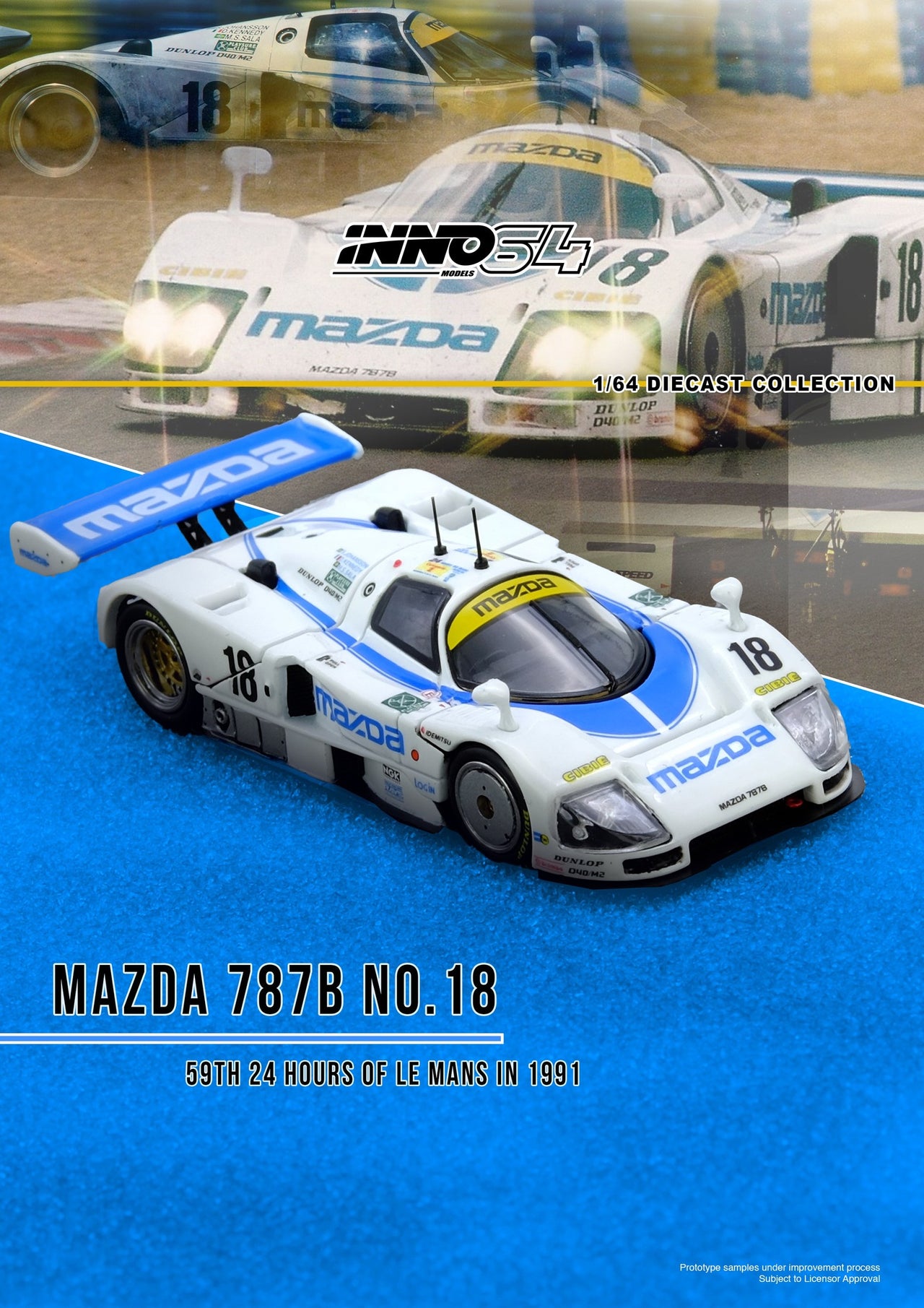 PRE-ORDER INNO64 1:64 MAZDA 787B No.18 59th 24 Hours Le Mans 1991