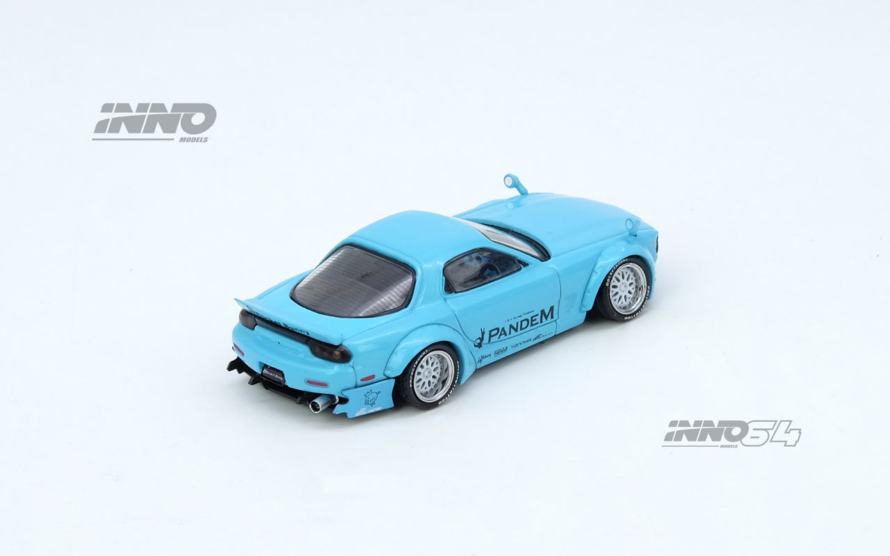 PRE-ORDER INNO64 1:64 Mazda RX7 PANDEM ROCKET BUNNY RX7 FD3S Tiffany Blue
