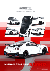 Thumbnail for PRE-ORDER INNO64 1:64 Nissan GT-R R35 NISMO White