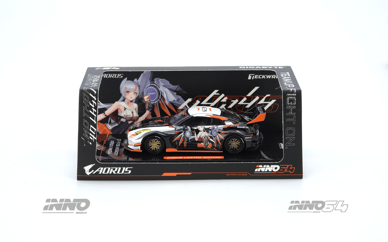 PRE-ORDER INNO64 1:64 Nissan GT-R R35 WIDEBODY AORUS X INNO64 Event Exclusive