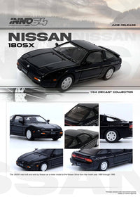 Thumbnail for PRE-ORDER INNO64 1:64 Nissan S13 180SX Black