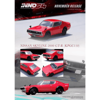 Thumbnail for PRE-ORDER INNO64 1:64 Nissan Skyline 2000 GT-R KPGC110 Red