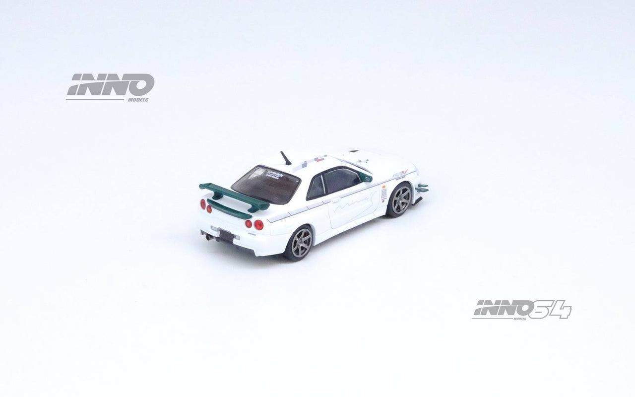 PRE-ORDER INNO64 1:64 Nissan Skyline GT-R R34 V-SPEC Tuned by "MINE'S"