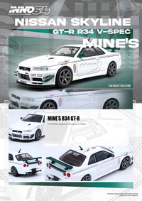 Thumbnail for PRE-ORDER INNO64 1:64 Nissan Skyline GT-R R34 V-SPEC Tuned by 