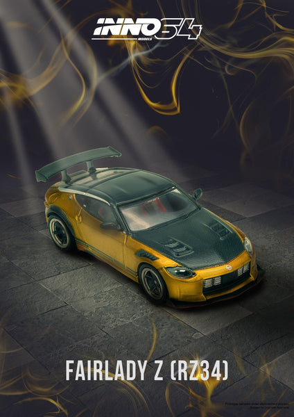 INNO64 1:64 Nissan TOP SECRET FAIRLADY Z (RZ34) Gold – Little
