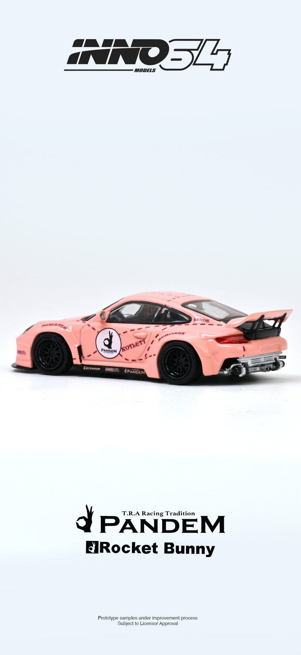 PRE-ORDER INNO64 1:64 Porsche PANDEM 997 "PINK PIG"