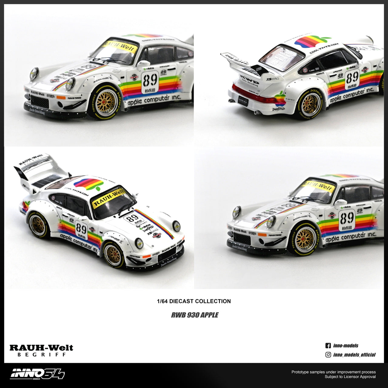 PRE-ORDER INNO64 1:64 RWB 930 #89 Apple Livery