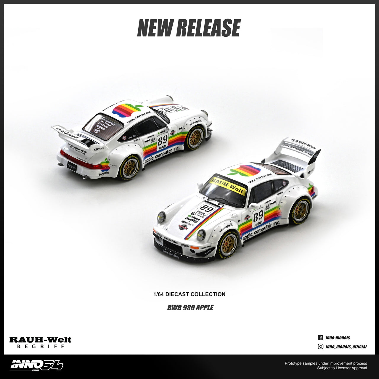 PRE-ORDER INNO64 1:64 RWB 930 #89 Apple Livery