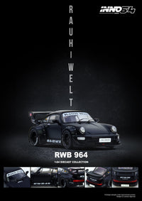 Thumbnail for PRE-ORDER INNO64 1:64 RWB 964 Black Matt