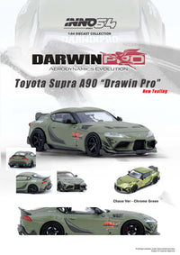 Thumbnail for PRE-ORDER INNO64 1:64 TOYOTA SUPRA A90 DARWIN PRO Matt Green