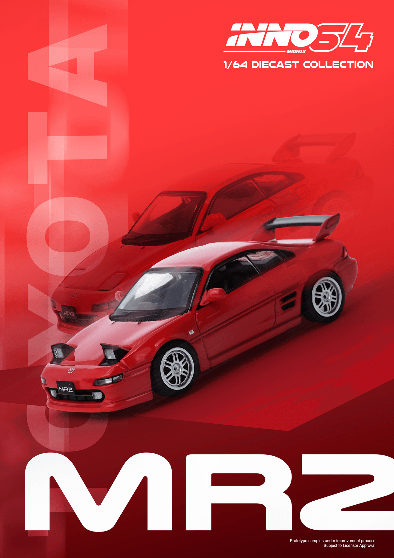 PRE-ORDER INNO64 1:64 Toyota MR2 SW20 Red