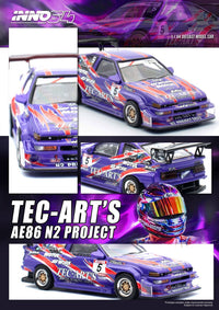 Thumbnail for PRE-ORDER INNO64 1:64 Toyota Toyota Sprinter Trueno AE86 N2 BY Tec-Art's