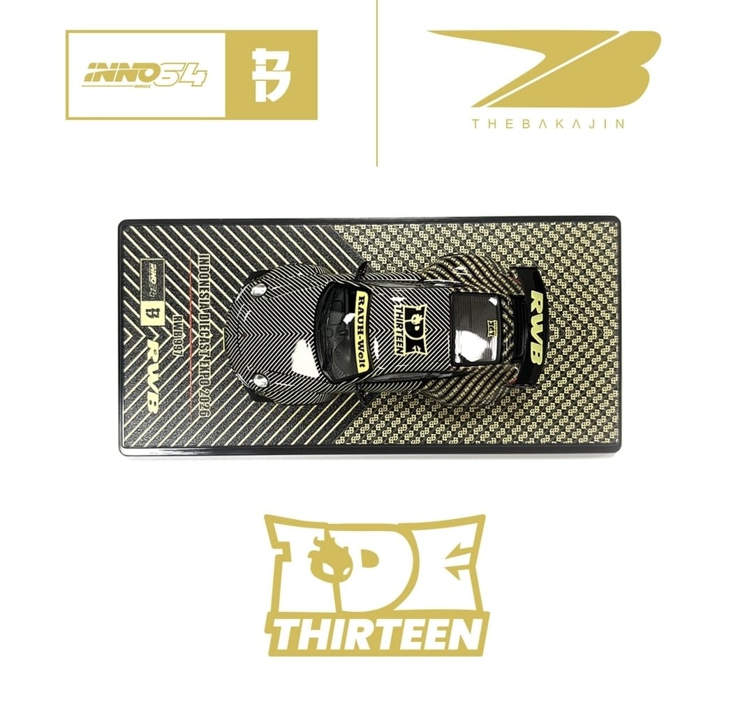 PRE-ORDER INNO64 x Black Crow 1:64 Batik RWB Indonesion Die Cast Expo Exclusive