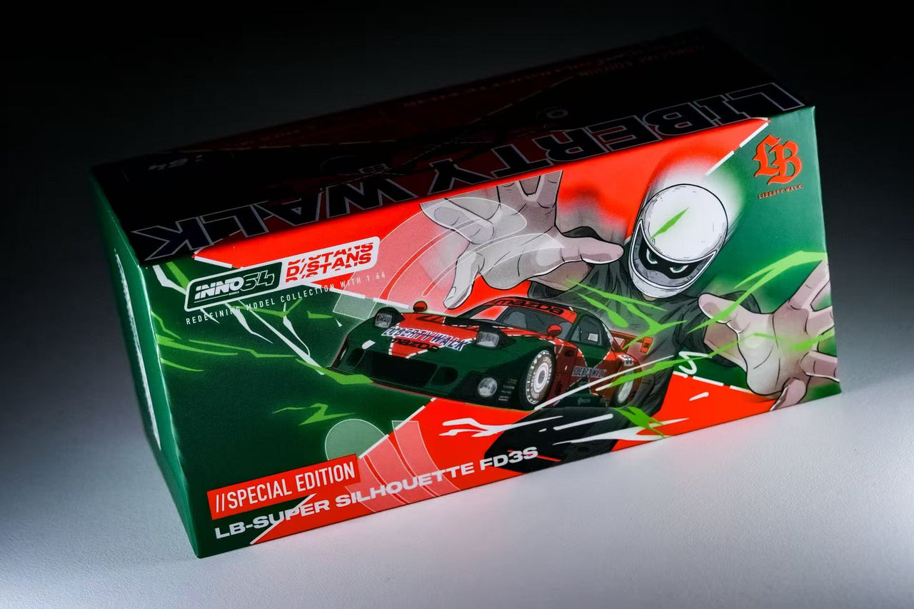 PRE-ORDER INNO64 x DSTANS 1:64 Liberty Walk Mazda FD3S