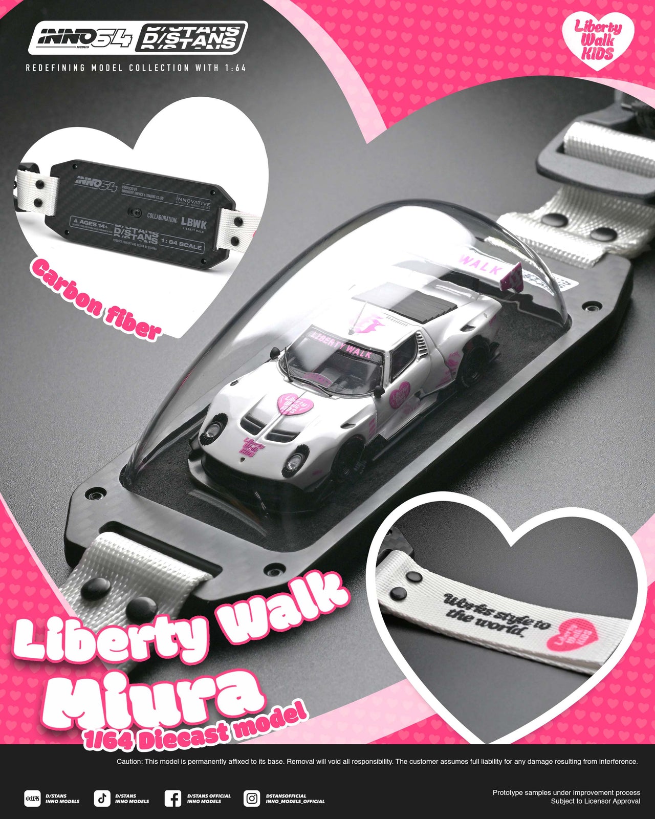 PRE-ORDER INNO64 x DSTANS 1:64 Liberty Walk Miura GT