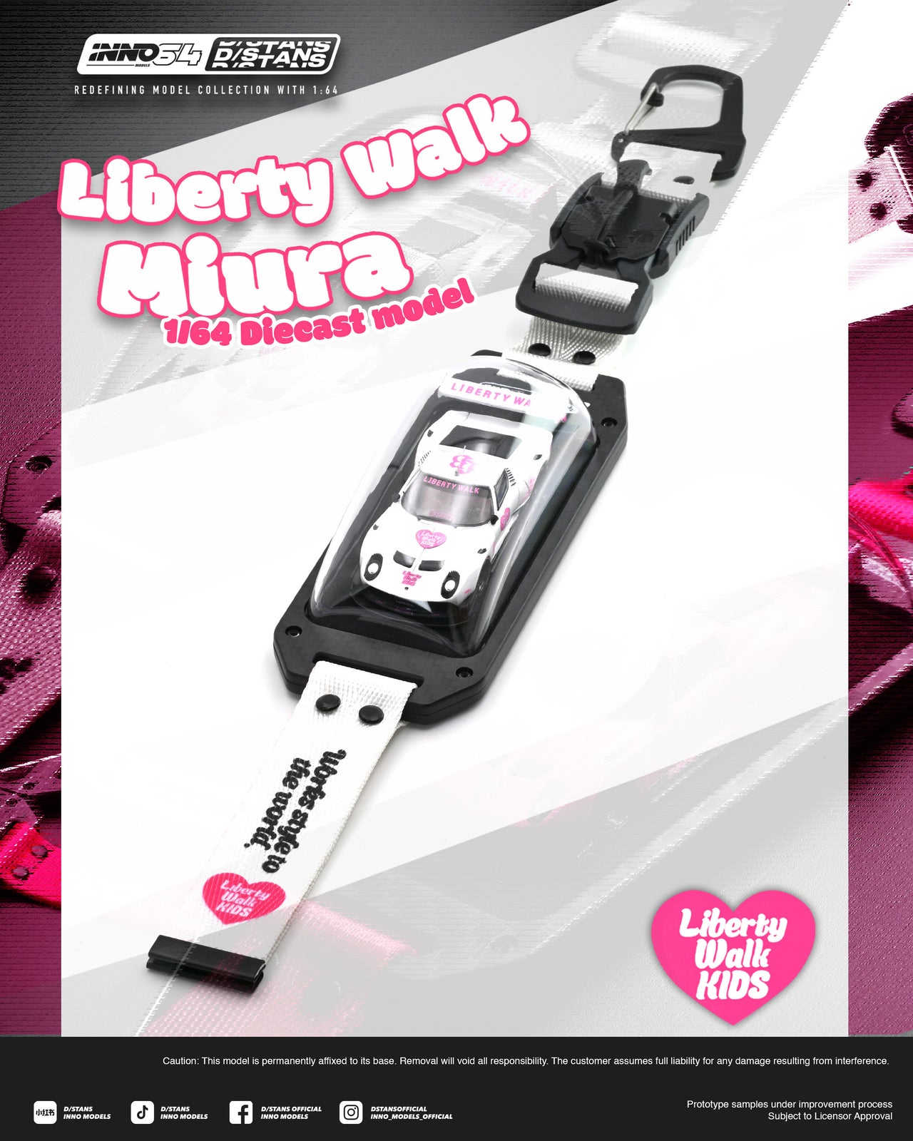 PRE-ORDER INNO64 x DSTANS 1:64 Liberty Walk Miura GT
