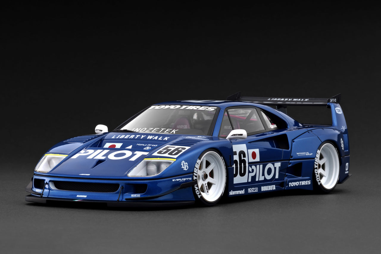PRE-ORDER Ignition Model 1:18 LB-WORKS Ferrari F40 Blue Metallic