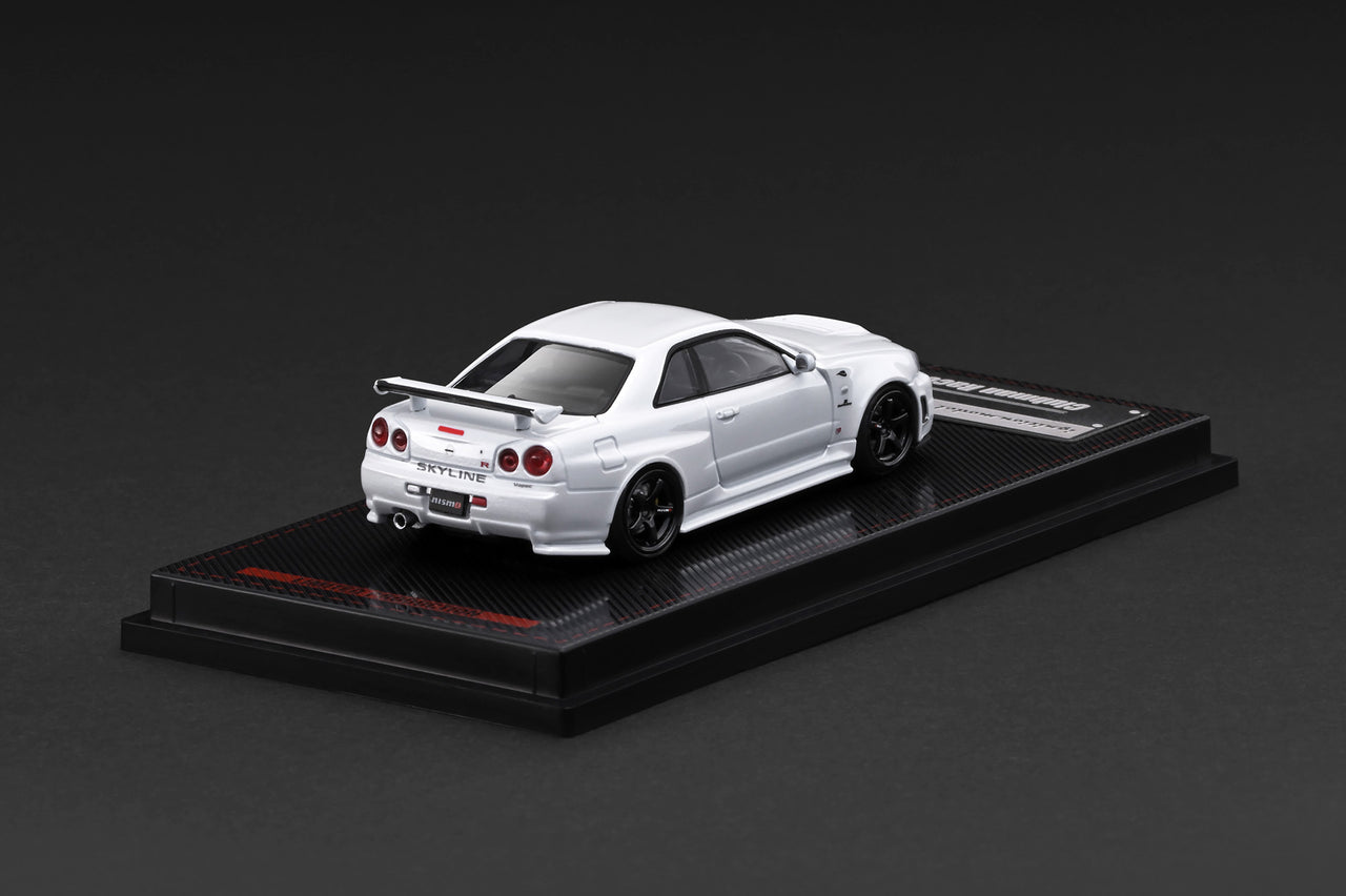 PRE-ORDER Ignition Model 1:64 Nissan Skyline GT-R BNR34 NISMO – Customized White Metallic – Limited Edition