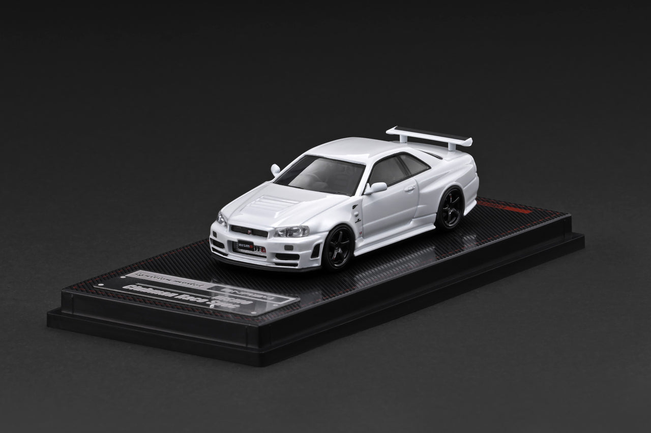 PRE-ORDER Ignition Model 1:64 Nissan Skyline GT-R BNR34 NISMO – Customized White Metallic – Limited Edition