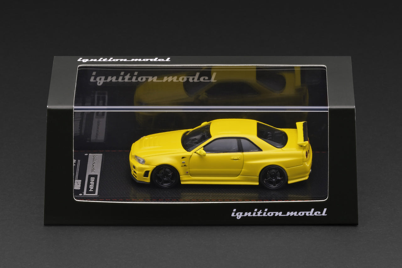 PRE-ORDER Ignition Model 1:64 Nissan Skyline GT-R BNR34 NISMO – Customized Yellow Metallic – Limited Edition