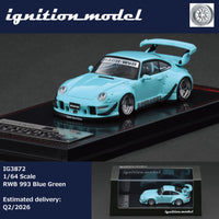Thumbnail for PRE-ORDER Ignition Model 1:64 RWB 993 Blue Green IG3872